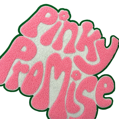 Large 11" Pinky Promise Chenille Heat Press Patch