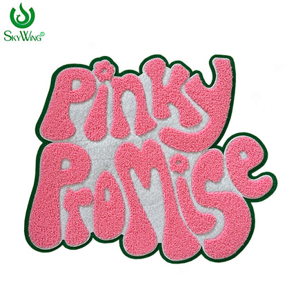 Large 11" Pinky Promise Chenille Heat Press Patch