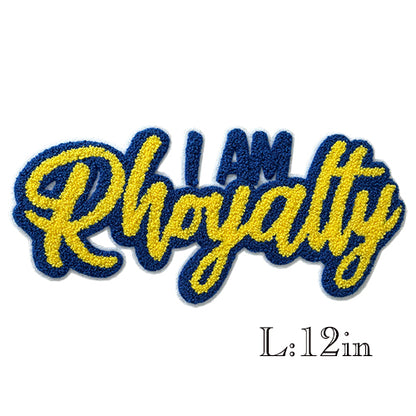 SGRho 1922 "I am Rhoyalty"Chenille Iron on Patch