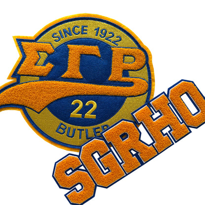 SGRHO Pretty Poodle Chenille Iron on Patch