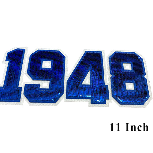Zeta Amicae 1948 Sequined Iron On Patch Zeta Sorority